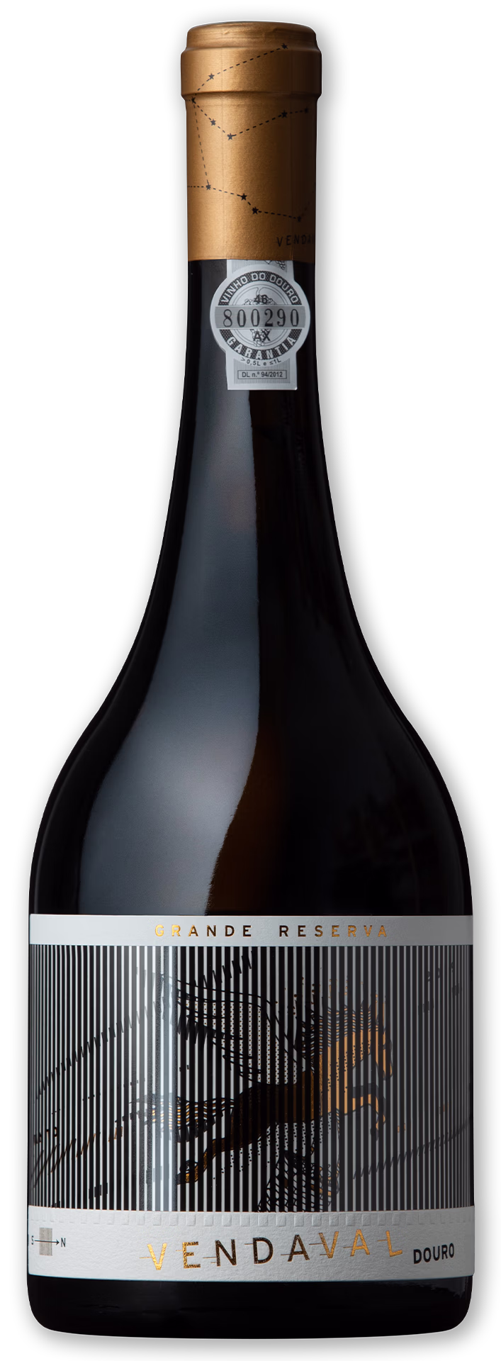 Garrafa de vinho tinto Vendaval Colheita, produzido na Quinta do Castelo do Moirinho, no Douro, vinho do Douro, vinho tinto, Quinta do Castelo do Moirinho, vinhos premiados, produtores de vinho Douro