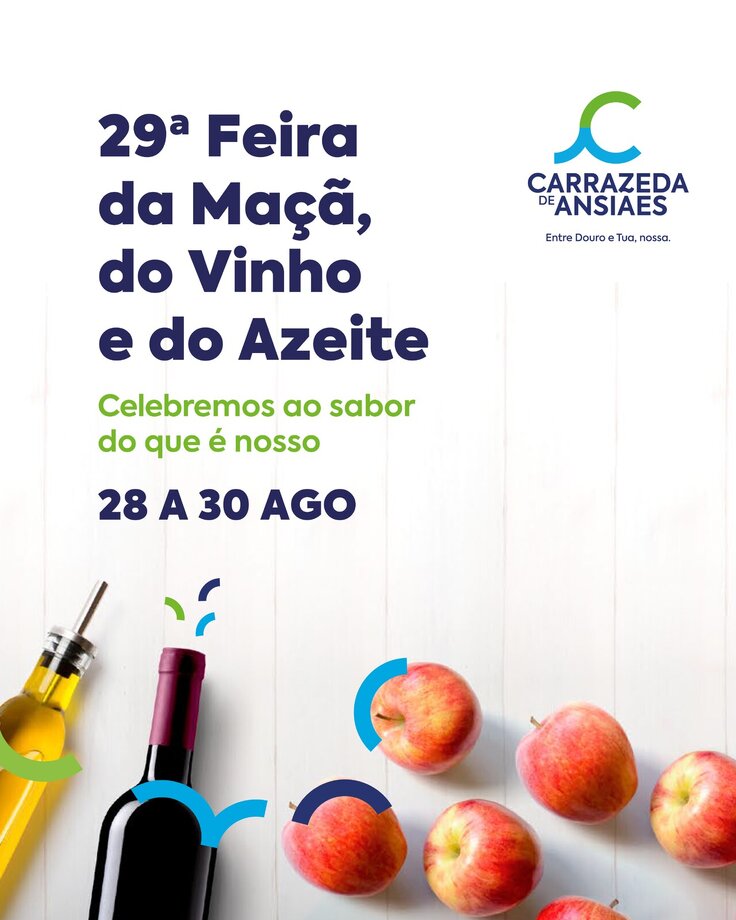 29ª Feira da Maçã, do Vinho e do Azeite – 28Ago a 30Ago