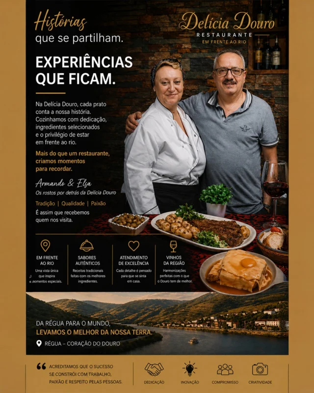 🌟 Destaque da semanaHoje destacamos 👇
Uma empresa local que faz a diferença na nossa cidade.
📍 Restaurante Delícia D'ouro
Descubra mais no Portugal Explorer#PortugalExplorer #NegociosLocais #PesoDaRegua #Douro #DescobrirPortugal #ComercioLocal #VisitDouro #EmpresasLocais #GuiaLocal