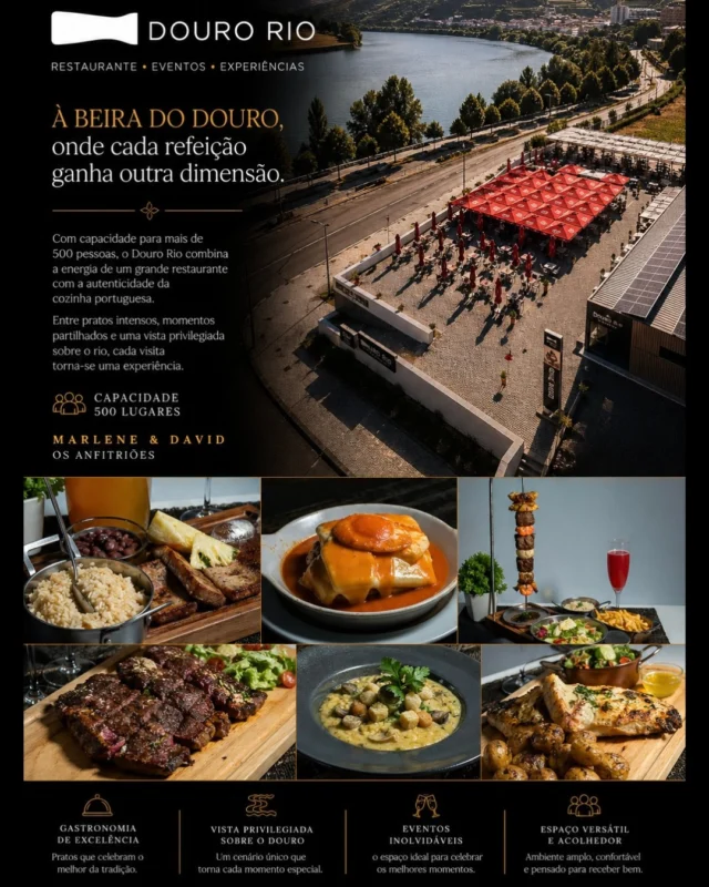 O destaque desta semana é o Restaurante Douro Rio.
À beira do douro, onde cada refeição ganha outra dimensão.
#portugalexplorer #EmpresasLocais #MaisClientes #Douro #RegiãoDoDouro #PesoDaRegua #dourovalley #Empreendedorismo #DouroRio