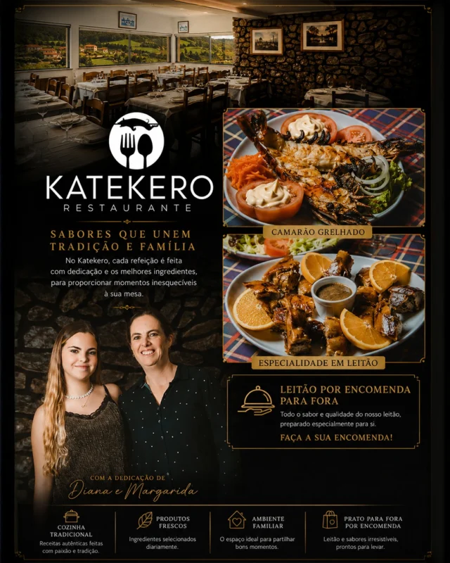 O destaque desta semana é o restaurante Katekero.
No Katekero, cada refeição é feita com dedicação e os melhores ingredientes, para proporcionar momentos inesquecíveis à sua mesa.
Sabores que unem tradição e família.
#Douro #MaisClientes #RegiãoDoDouro #portugalexplorer #PesoDaRegua #ComércioLocal #EmpresasLocais #dourovalley #Empreendedorismo #katekero