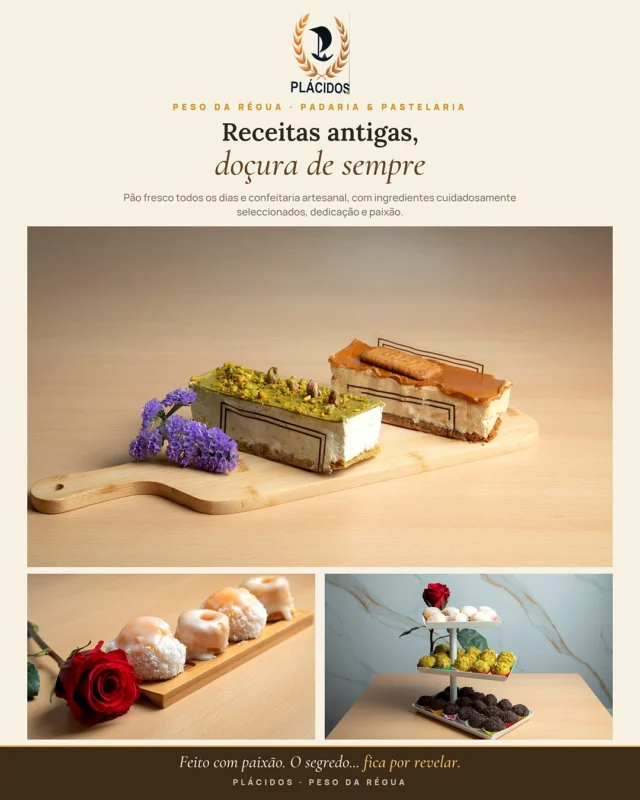 Destaque da semana 📍
No coração do Peso da Régua, a pastelaria Plácidos é o destino de quem procura pão fresco e pastelaria tradicional de qualidade. Receitas antigas e ingredientes cuidadosamente seleccionados, numa confeitaria artesanal feita com dedicação e paixão.
O segredo? Esse fica por revelar. 🥐
Passa lá e prova, vais ficar surpreendido.

#Placidos #PesoDaRegua #Padaria #Pastelaria #PaoFresco #DoceTradicional #ComercioLocal #PortugalExplorer #CrescimentoEmpresarial #ComercioLocal #PlataformaDigital #EmpresasPortugal #MaisClientes #Negocios #DouroValley #Douro #portugalexplorer